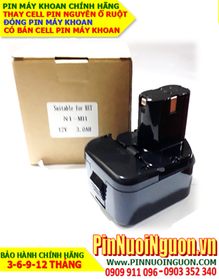 Pin sạc NiMh 12v 2000mAh; Pin máy khoan HITACHI 12v-2.0AH (200mAh) Pin sạc NiMh NGUYÊN KHỐI VỎ HỘP 